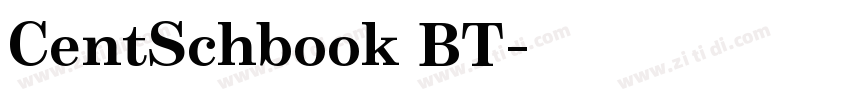 CentSchbook BT字体转换